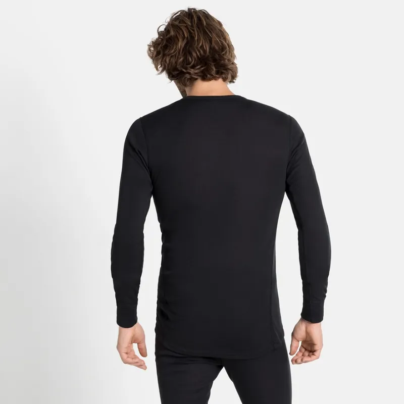 Odlo Mens Active Warm Eco Crew Neck L/S Top Black-3